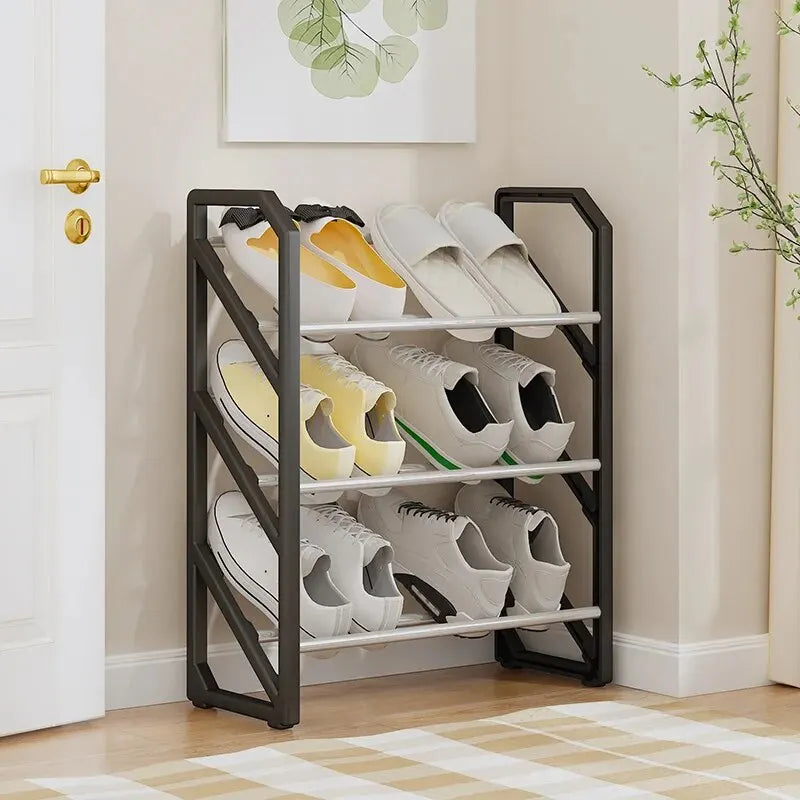 3 Layer Home Shoe Cabinet, Assembly Bedroom Door Storage Rack, Shoe Sorting And Storage Rack, Household Products Shoe Box, Hallway Space Saving Shoes Rack