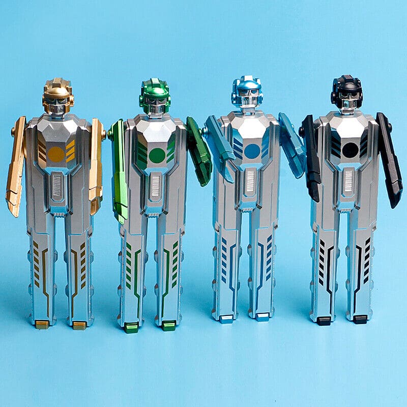 Creative Deformation Robot Shape Gel Pen, Detachable Twin Transformers Gel Pen, Creative Robot Shape Gel Pen, Folding Robotic Gel Pen, 2 In 1 Ball Pen For Kids, Ink Signature Pen, Stationary Student Writing Office Supplies