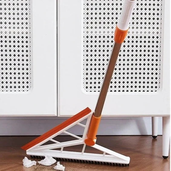 2 In 1 Arrow Viper And Brush, Multifunction Scraping Silicone Broom Sweeper, Magic Floor Scraping Broom, 2 In 1 Retractable Cleaning Kit