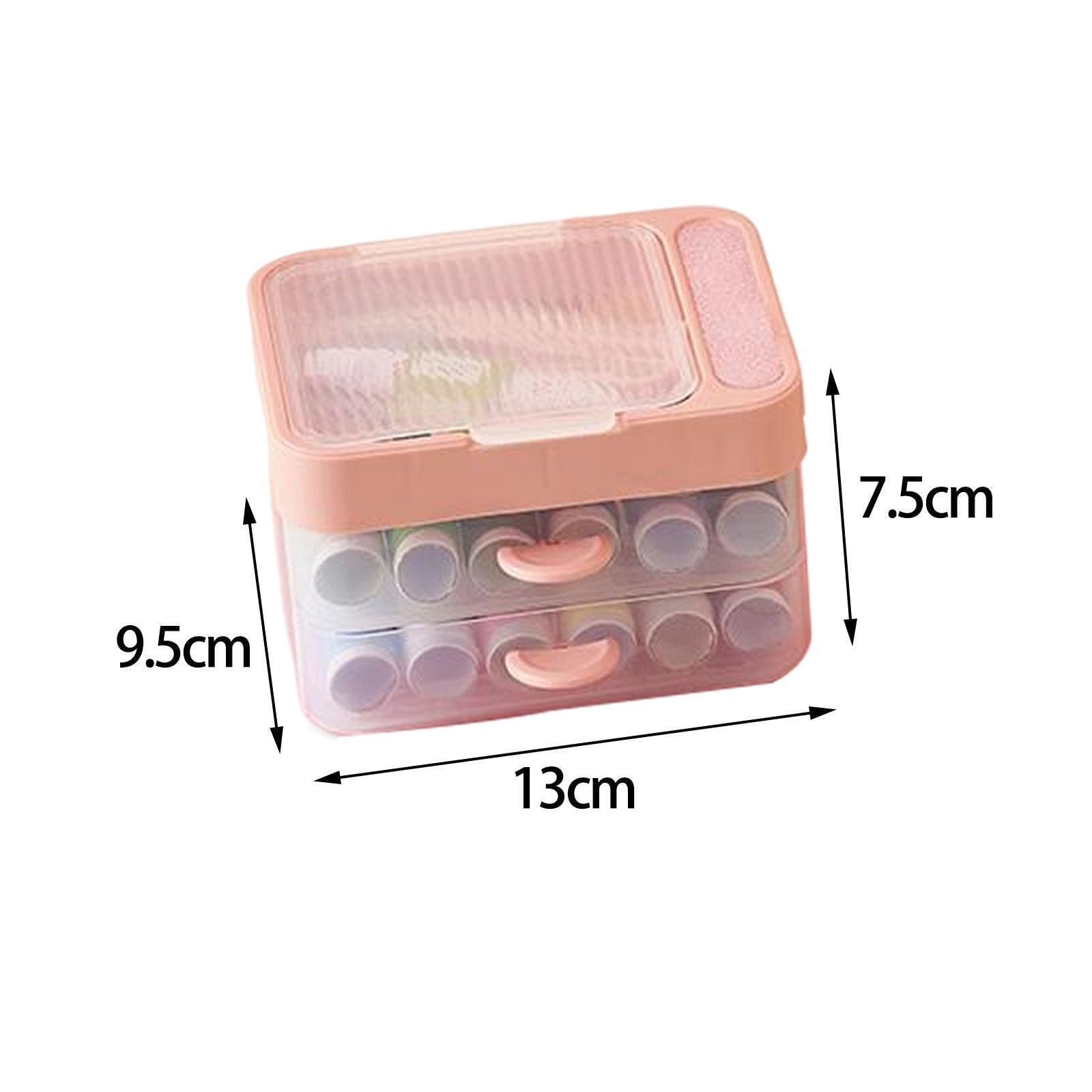 2 Layer Drawer Sewing Box, Portable Sewing Box With Sewing Accessories, Clothes Mending Essential, Basic Sewing Kit Accessory, Travel Small Sewing Kit, Home & Travelling Sewing Accessories