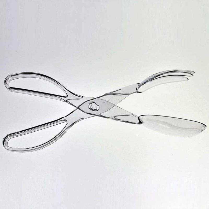 Acrylic Salad Serving Scissor, Chef Craft Scissor, Food Serving Tongs Spoon & Fork, Dum Sum Tongs, Plastic Serving Salad Scissor Tongs