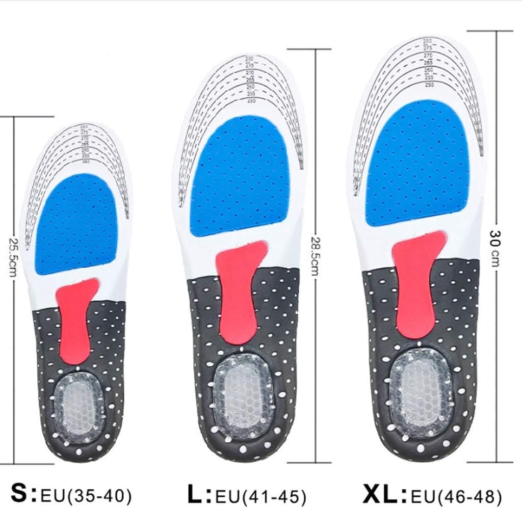Set of 2 Cuttable Silicone Shoe Insoles, Men Women Orthotic Arch Support Sport Shoe Pad, Soft Running Insert Shoe Pad, Silicone Gel Insoles For Feet, Arch Support Shoe Pad, Flash Drying Foot Care Pads