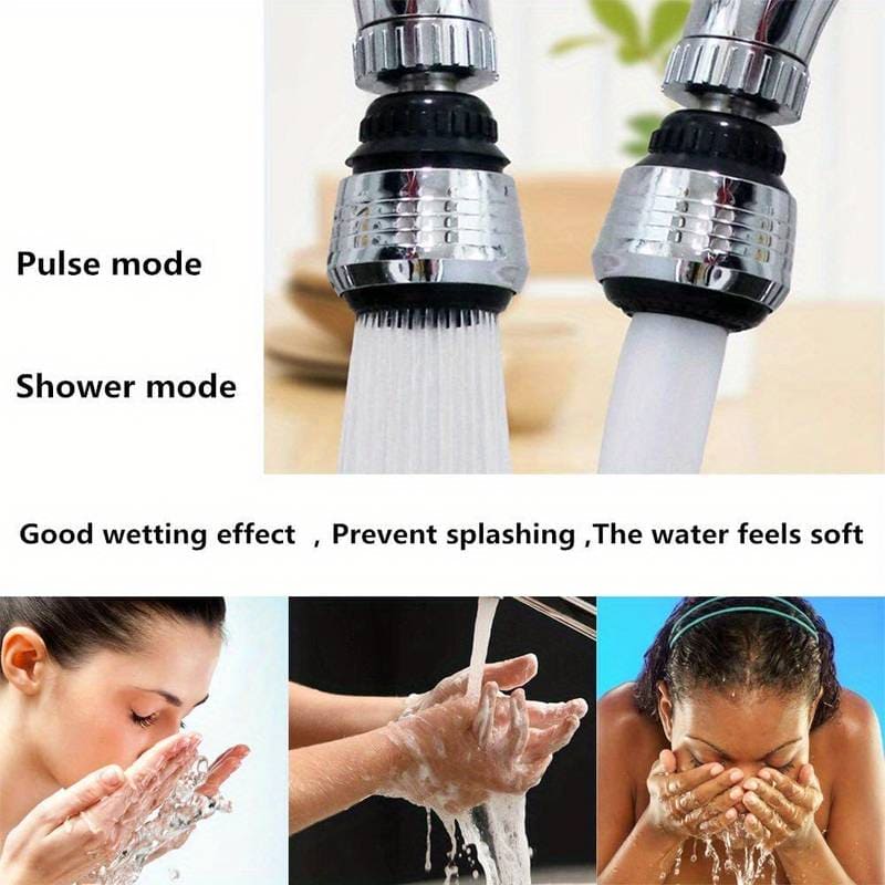 Multifunctional Splash Guard, Flexible Faucet Extender, 360 Rotatable Water Extender, Faucet Nozzle Frother Mixer, Bathroom Kitchen Faucet Sprayer Adapter Filter, Bendable Kitchen Sink Tap Spray Head