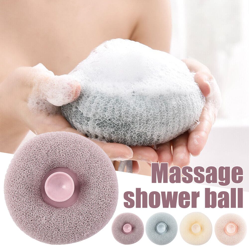 Shower Massage Ball, Handheld Bath Sponge Ball, Exfoliating Puff Body Cleaner, Body Loofah Sponge, Lazy Bath Foam Sponge, Rub Bath Mud Sponge, Towel Bath Back Brush