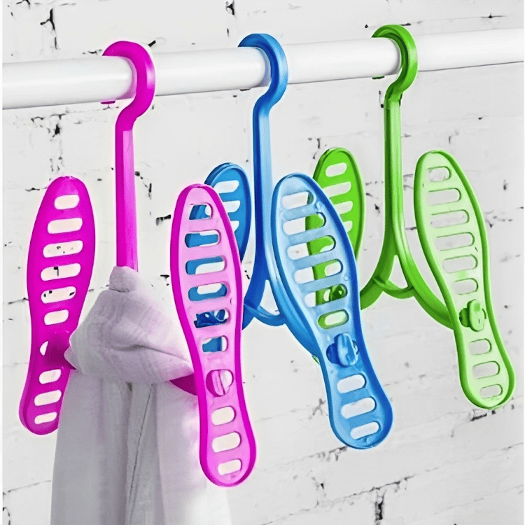 Shoes Drying Hanger, Wardrobe Shelf Shoe Hanger, Balcony Shoes Drying Rack, Outdoor Shoe Drying Rack With Hook, Multifunctional Shoe Rack