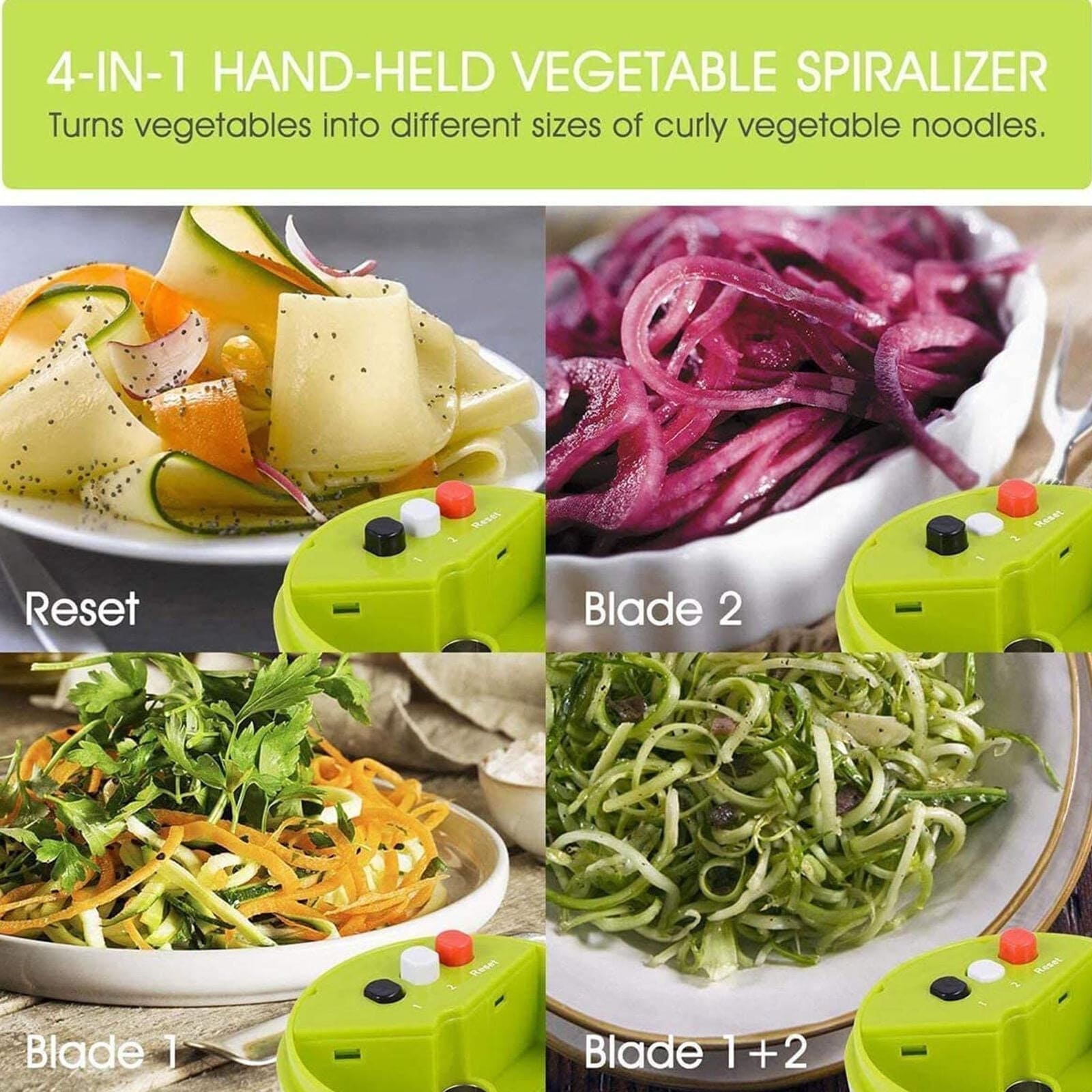Spiralizer Vegetable Cutter, Spiral Blade Cutter, Kitchen Pasta Noodle Spaghetti Maker, Vegetable Fruit Spiral Slicer Salad Tool, Adjustable Grater Coil Slicer Kitchen Tools, 3 In 1 Adjustable Spiral Grater Cutter, Pasta Spaghetti Zucchini Noodle Maker
