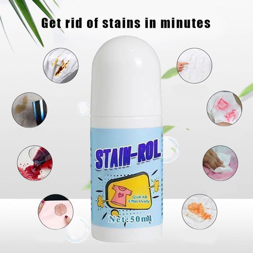 Clothes Stain Removal Roller, Laundry Clothes Cleaning Roll Ball, Water Free Stain Removal Stick, Stain Remover Pen for Clothes And Fabric, Emergency Stain Removal, Multipurpose Fabric Clothes Stain Remove Stick