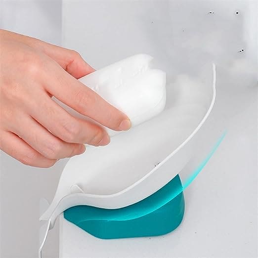 Dolphin Drain Soap Holder, Suction Cup Soap Tray, Bathroom Shower Soap Holder, Perforated Suction Cup Soap Dish