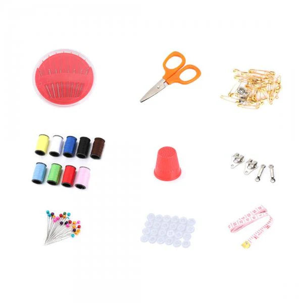 Insta Sewing Kit, Travel Sewing Box With Color Needle Threads, Basic Emergency Sewing Kit Tools