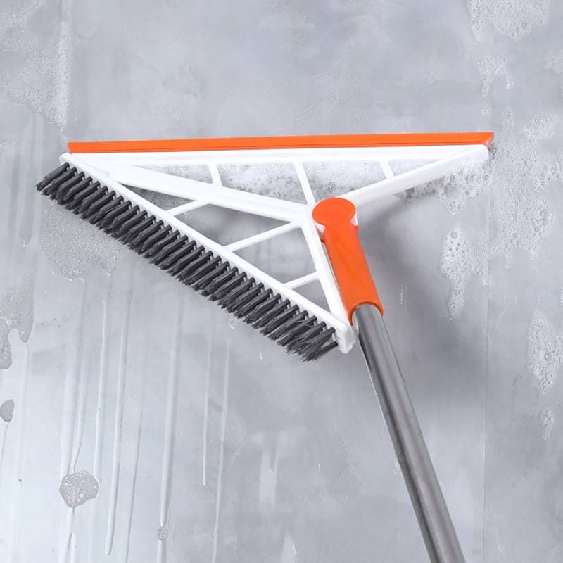 2 In 1 Arrow Viper And Brush, Multifunction Scraping Silicone Broom Sweeper, Magic Floor Scraping Broom, 2 In 1 Retractable Cleaning Kit