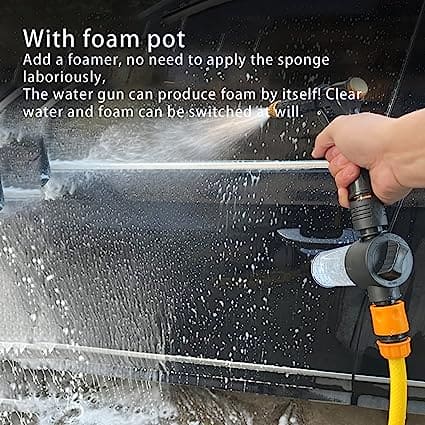 Car Service Sprayer, Multipurpose Water Sprayer Gun, Magic Power Washer, Portable High Pressure Water Gun, Sprinkler Foam Water Gun, Cordless High Pressure Cleaner Washer Spray, House Tap Water Spray Gun