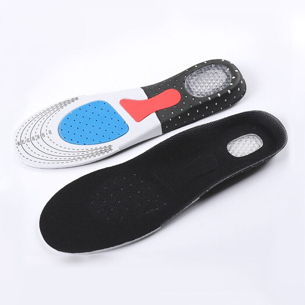 Set of 2 Cuttable Silicone Shoe Insoles, Men Women Orthotic Arch Support Sport Shoe Pad, Soft Running Insert Shoe Pad, Silicone Gel Insoles For Feet, Arch Support Shoe Pad, Flash Drying Foot Care Pads