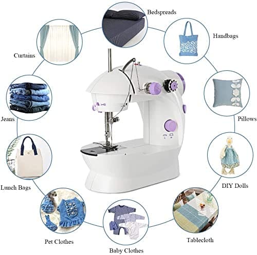 Mini Sewing Machine, Electric Portable Desktop Sewing Machine, Handheld Sewing Machine With Light Cutter, Night Light Sewing Machine, Universal Mini Portable Household Sewing Device