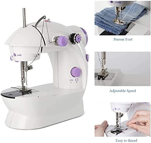 Mini Sewing Machine, Electric Portable Desktop Sewing Machine, Handheld Sewing Machine With Light Cutter, Night Light Sewing Machine, Universal Mini Portable Household Sewing Device
