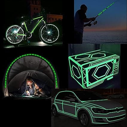 Dark Glowing Tape, Self-adhesive Luminous Tape, Glow In The Dark Tape, Green Luminous Tape, Decorative Fluorescent Tape, Dark Sticker Tape, Night Slef Adhesive Glow Tape