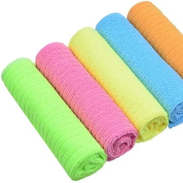 Set Of 5 Strip Microfiber Towel Set, Kitchen Mark Towel, Fine Stitching Beach Bath Towel, Modern Embossed Microfiber Towel Set, Microfiber Fine Stitching Durable Embossed Towels for Home