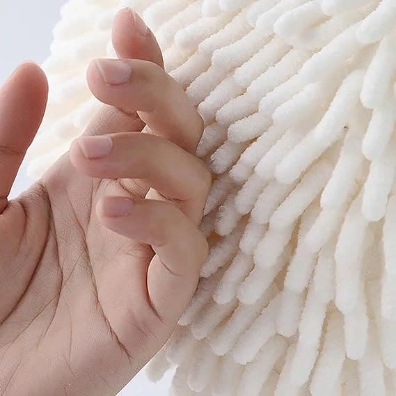 Microfiber Hand Ball Towel, Pompom Hand Towel, Hanging Hand Wipes, Kitchen Bathroom Hand Towel Ball with Hanging Loops, Quick Dry Soft Absorbent Fluffy Towel, Soft Absorbent Hand Drying Towel, Creative Hand Wipe Ball