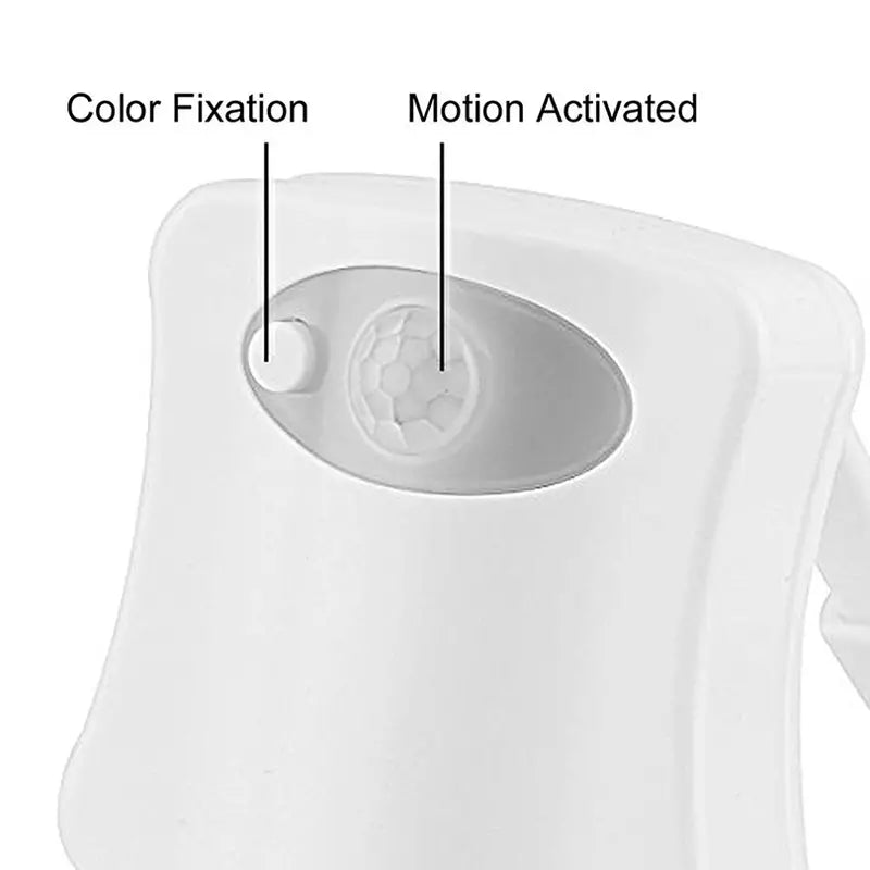 Toilet Bowl Led Sensor Lamp, Bathroom Colorful Motion Sensing Night Light, Multicolor Toilet Bowl Seat Lamp for Bathroom, Toilet Rgb Inside Light, Motion Sensor Activated Glow for Toilet Bathroom Bowl