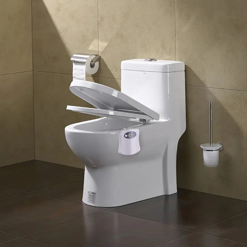 Toilet Bowl Led Sensor Lamp, Bathroom Colorful Motion Sensing Night Light, Multicolor Toilet Bowl Seat Lamp for Bathroom, Toilet Rgb Inside Light, Motion Sensor Activated Glow for Toilet Bathroom Bowl