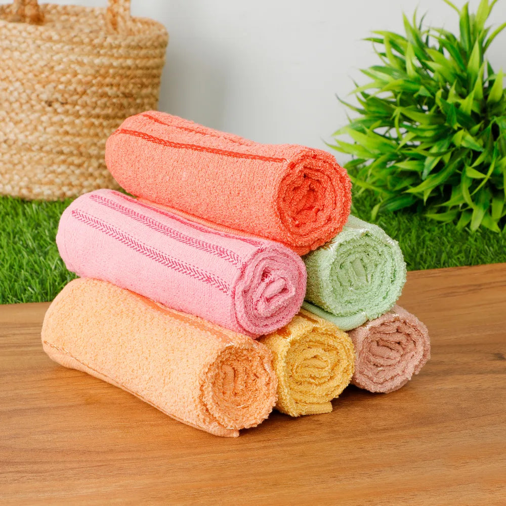 Set Of 5 Strip Microfiber Towel Set, Kitchen Mark Towel, Fine Stitching Beach Bath Towel, Modern Embossed Microfiber Towel Set, Microfiber Fine Stitching Durable Embossed Towels for Home