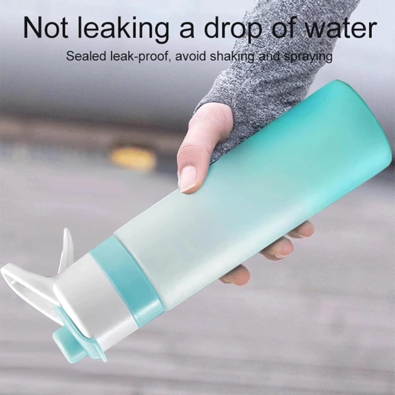 Spray Water Bottle, 700ml Fashion Cute Drinking Cup, Large Capacity Misting Water Bottle, Gradient Drinkware Travel Bottle, Outdoor Sport Fitness Water Cup