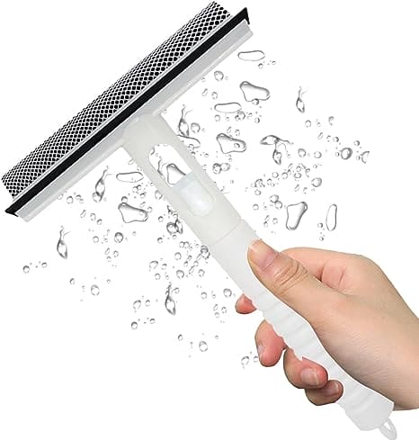 Multifunctional Window Spray Wiper, Double Sided Window Cleaner Squeegee Wiper, Glass Wiper for Bathroom Mirror Windshield, 3 in 1 Spray Scrape Cleaning Tool, Household Kitchen Bathroom Cleaning Wiper