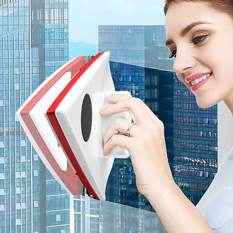 Triangular Window Cleaner Double Face Glass Cleaner, Triangle Window Magnetic Cleaner, Double Si ...