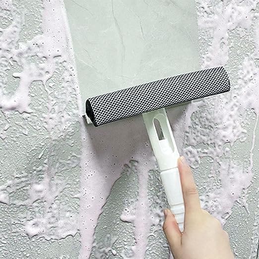 Multifunctional Window Spray Wiper, Double Sided Window Cleaner Squeegee Wiper, Glass Wiper for Bathroom Mirror Windshield, 3 in 1 Spray Scrape Cleaning Tool, Household Kitchen Bathroom Cleaning Wiper