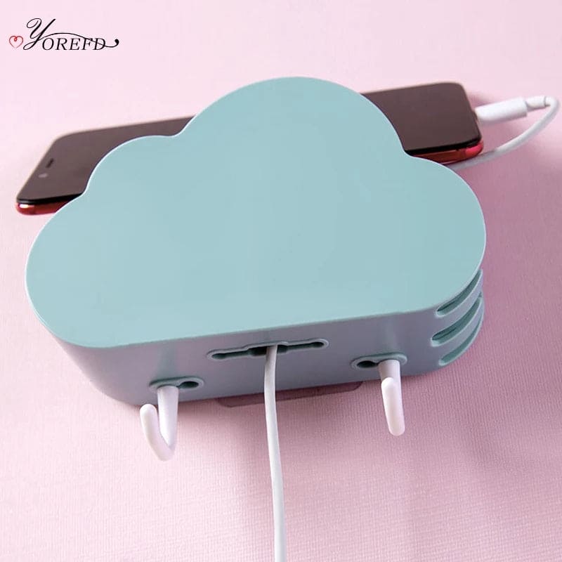 Cloud Shape Plastic Toothbrush Toothpaste Holder, Wall Mounted Bathroom Storage Rack, Wall Mount Toothbrush Holder for Bathroom