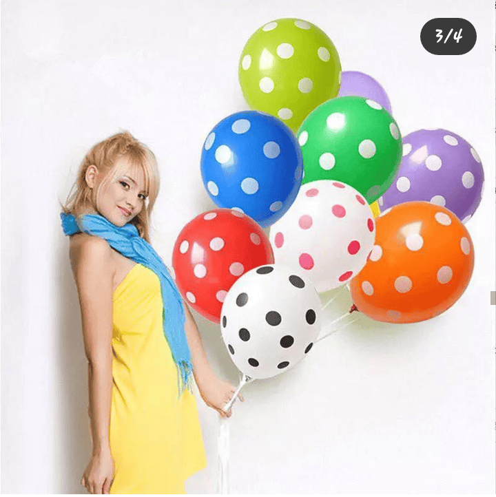 100 Pcs Classy Dot Balloons