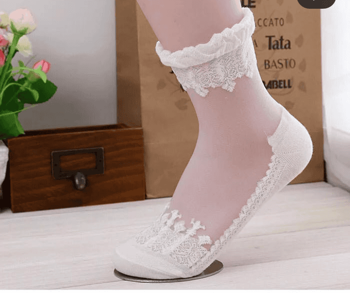 Pack of 4 Transparent Socks
