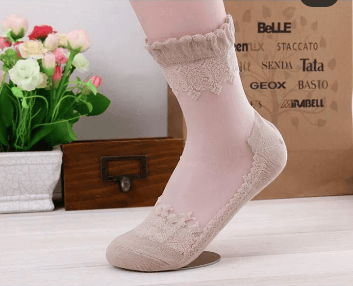 Pack of 4 Transparent Socks