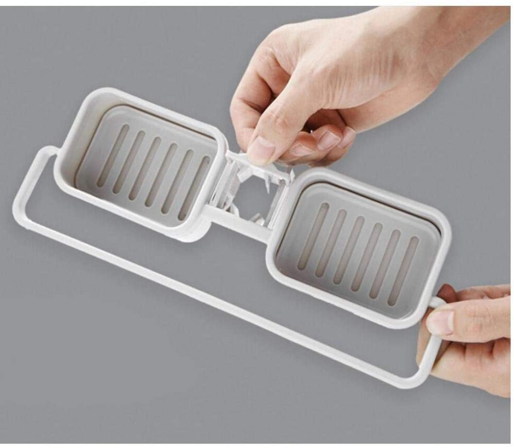 Adjustable Sink Storage Rack, Stainless Steel Sponge Holder, Adjustable Sink Hanging Brush