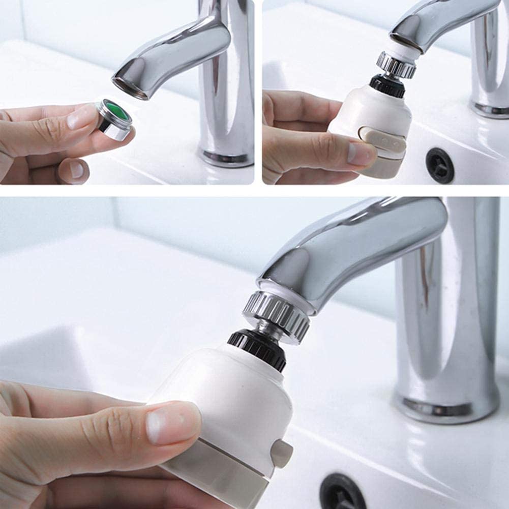 Water Saving Faucet, 360˚ Degree Kitchen Rotatable Faucet Sprayer, Head Universal Anti Splash Tap Booster