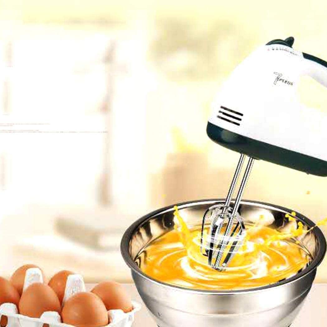 Multifunctional Mini 7 Speed Electric Handheld Beater, Automatic Egg Beater, Stainless Steel Blender for Whipping Mixing Cookies, Brownies, Cakes, Dough Batters
