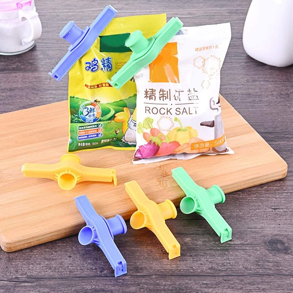 Food Bag Sealing Clips, Food Storage Bag Clips, Snack Clip With Discharge Nozzle