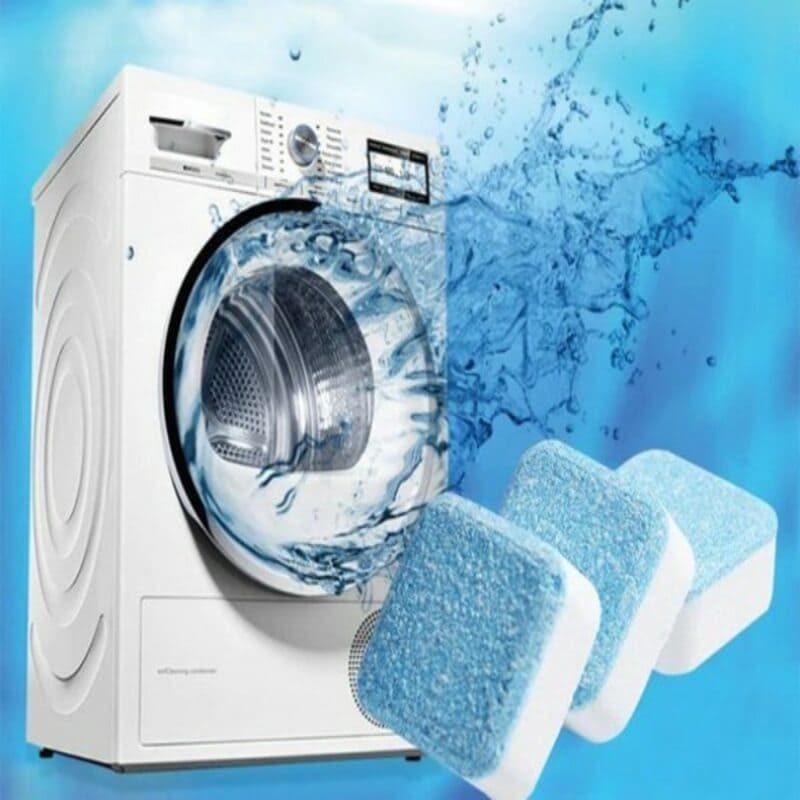 12 Pcs Washing Machine Cleaner Effervescent Tablet, Deep Cleaning Washing Deodorant, Washing Machine Cleaner Descale