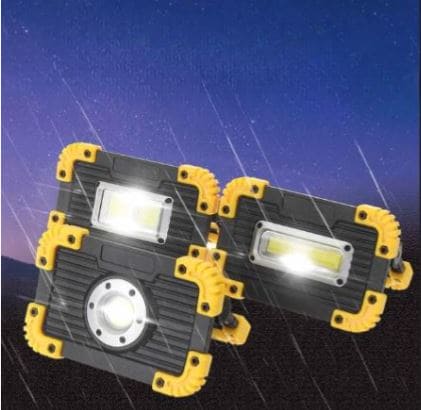 Portable Spotlights, 3 Modes LED Travel Light For Camping, Travel Light for Outdoor Camping Hike, Portable COB Floodlight, Powerful USB Rechargeable Flashlight, Work Light