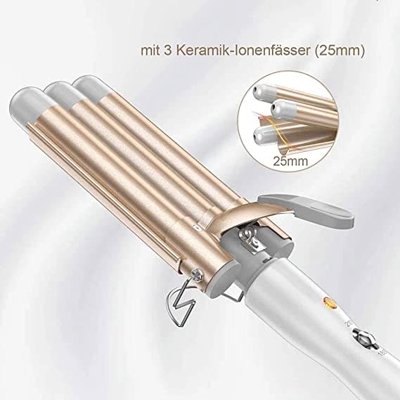Triple Wave Hair Curler, Triple Curling Iron Wand, Crimping Iron Large Wave Hair Styling Tool, Ceramic Curling Tongs, Professional Hair Waver Tools, Wave Waver Styling Tools