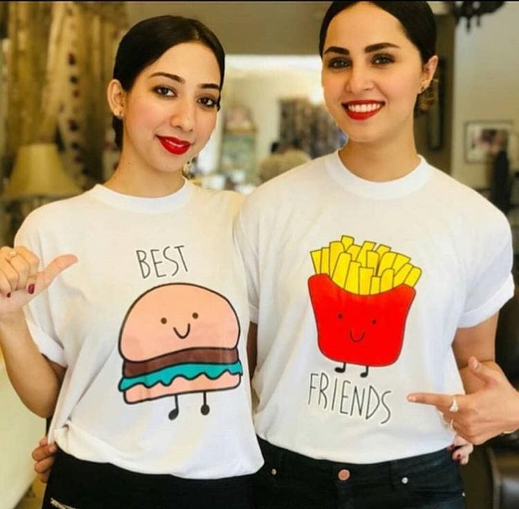 Best Friends Couple Tshirt For Her