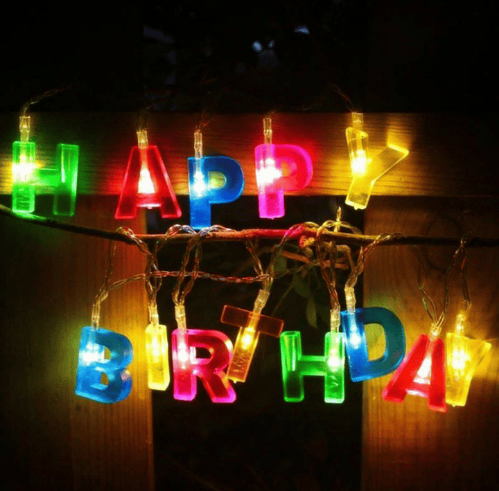 Happy Birthday LED String Lights