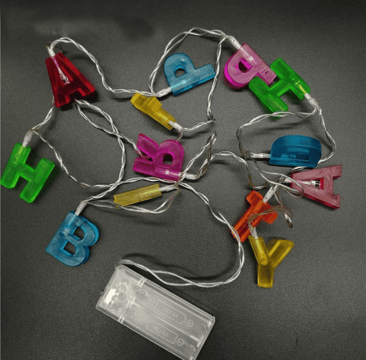 Happy Birthday LED String Lights