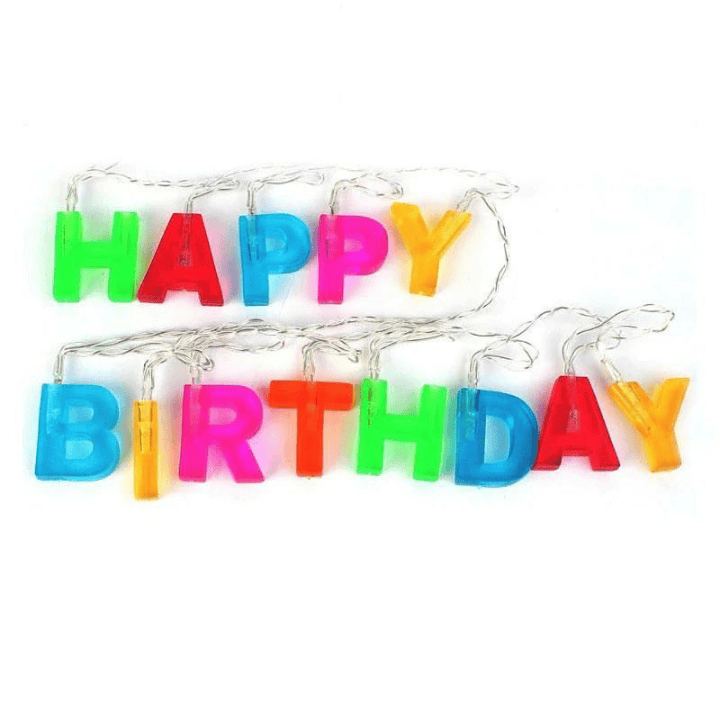Happy Birthday LED String Lights