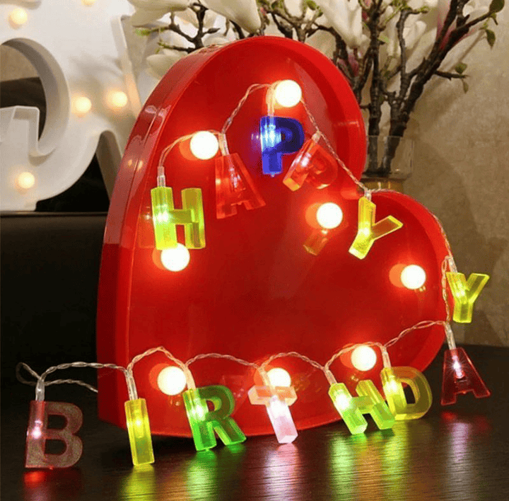 Happy Birthday LED String Lights