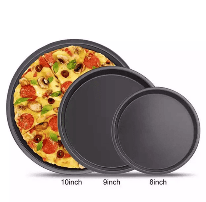 Non-Stick Pizza Pan, Round Pizza Pan Deep Dish Tray, Carbon Steel Non Stick Mold Baking Tool