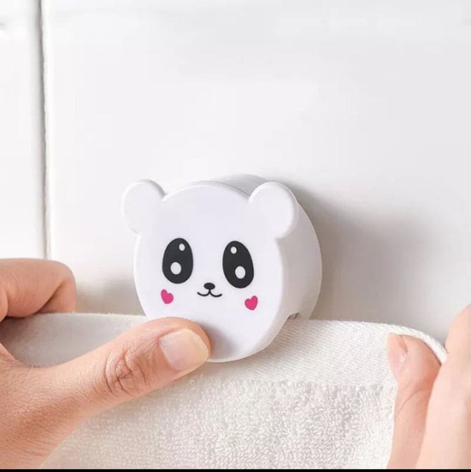 Cute Towel clip Hanger, Towel Plug Holder, Wall Mounted Punch-Free Towel Storage Clip, Cute Cartoon Towel Cloth Clip Holder