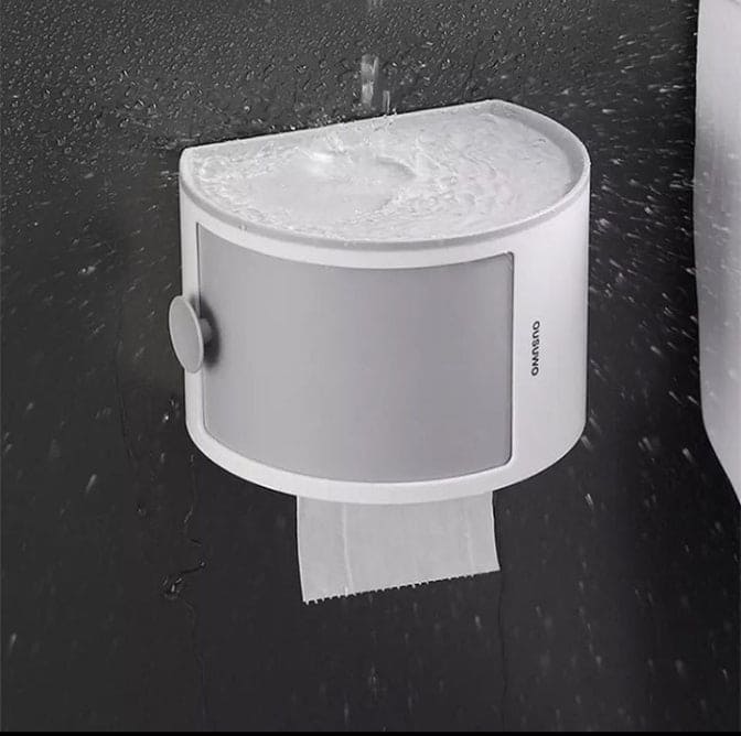 Toilet Tissue Box, Desktop Skincare Facial Mask Makeup Box, Punch-Free Tissue Box Paper Holder, Toilet Wall No Perforating Hanging Tissue Box