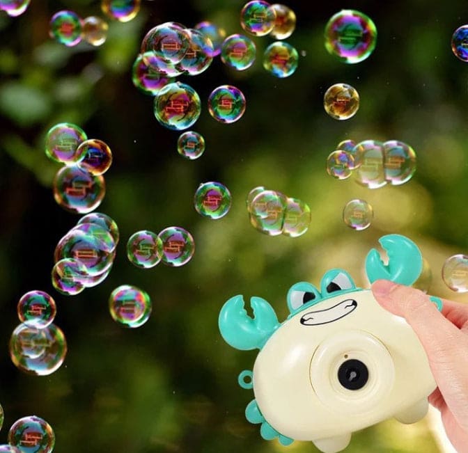 Cute Crab Bubble Machine, Crab Automatic Portable Bubble Maker, Bubble Blower for Toddlers