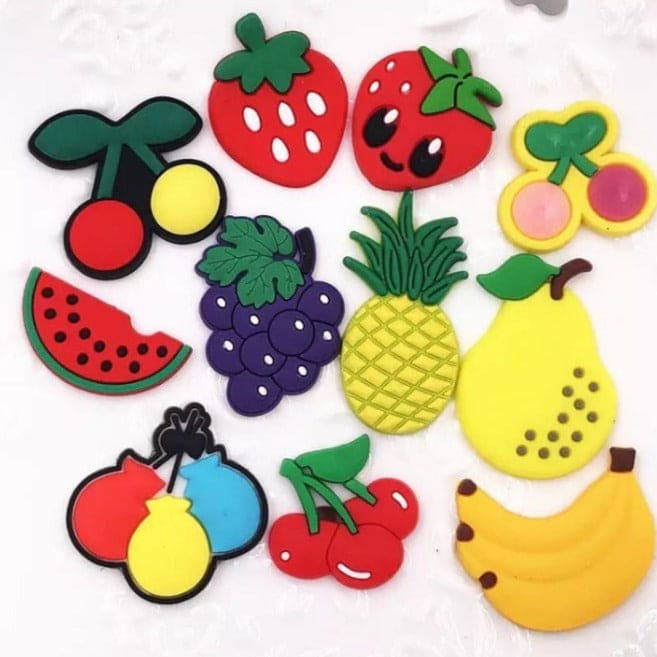 Pack Of 6 Silicone Cute Cartoon Fruits Stereo Fridge Magnets, Funny Fruit Decorative Cute Fridge Magnets, Cute Kitchen Decoration Fruits Magnets