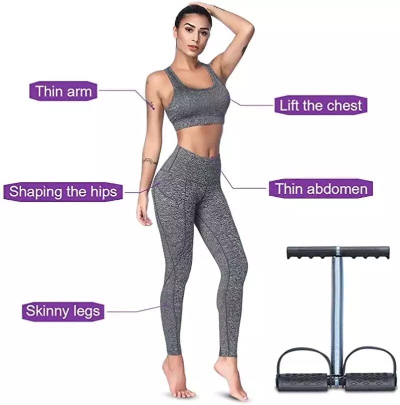 Body Shaping Tool, Sit Up Pull Spring Tension Bodybuilding Fitness Equipment,  Elastic Foot Pedal Abdomen Leg Exerciser